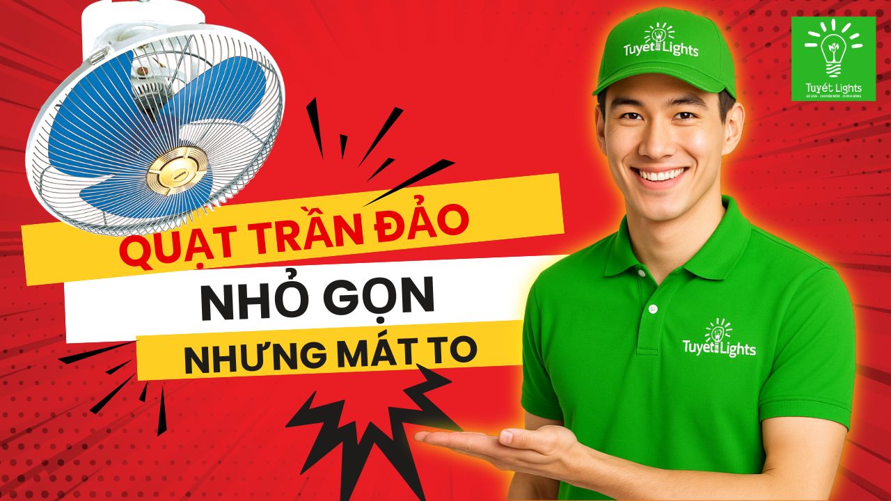 Quạt Trần Đảo: Nhỏ Gọn Nhưng “Mát To” – Dùng Sao Cho Đúng?